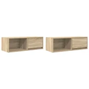 Vidaxl TV omarica 2 kosa sonoma hrast 80x31x25,5 cm inženirski les