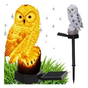 Gardlov solarna vrtna lampa sova, 44 cm, IP44