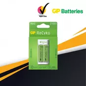 GP ReCyko E211-210AAHC USB Charger 2-Slot (w/ 2s 2100mAh AA Batteries)