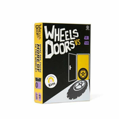 Asmodee družabna igra Wheels vs Doors angleška izdaja