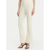 Calvin Klein Hlače iz tkanine LV044B223G Bež Flare Fit