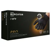 Mercator medical jednokratne rukavice gogrip pro crne bez pudera velicina m ( rp3006000m )
