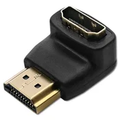 Qoltec Adapter HDMI A moški | HDMI A ženski | kotni