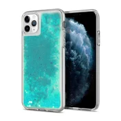 Puzdro presypajoče bleščice za Samsung Galaxy A8 2018 - Modra KP23534