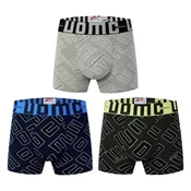 3-PACK moške boksarice Uomo Street Matrix