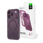 Titan AmazingThing Titan Pro Lens maska za iPhone 18 Pro s poklopcem kamere - Ljubicasta