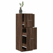 Ormaric za lijekove boja smedeg hrasta 40x41x118 cm drveni