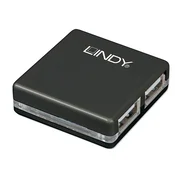Lindy 42742 sučelje čvorišta 480 Mbit/s Crno