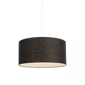 Moderna viseča svetilka bela s črnim odtenkom 50 cm - Combi 1