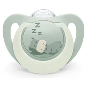 NUK duda varalica - silikon First Choice Night 0-6 m, 2 kom sort. 10175385