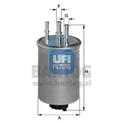 Filter goriva ufi 24.445.00