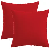 vidaXL Prevleka za blazino 2 kos HEERLEN Rdeča 45 x 45 cm Blago