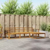 Set vanjskih sofa 4 kom. Prirodna Cvrsto drvo akacije