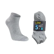 Nogavice Seger Basic Cotton 5-pack - SIVA - 43-46