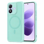 Hibridni ovitek HaloFrost II MagSafe za Xiaomi Redmi Note 17 4G/5G - mint green