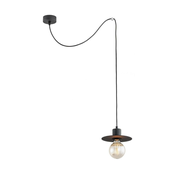 Argon 3835 - Lestenec na vrvici CORSO 1xE27/15W/230V črna
