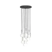 Open Design OR85358 - Lestenec na jeklenem kablu ERO 10xG9/8W/230V, sijajni krom