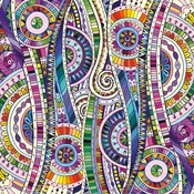 YAZZ Kvadratna sestavljanka Geometrična mandala 1023 kosov