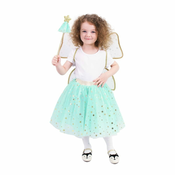 Djecji kostim tutu suknja zelena vila s maljem i krilima e-pakiranje