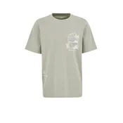 WE Fashion Majica  pastelno zelena / bela