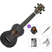 Mahalo MS1TBK SET 2 Transparent Black Soprano ukulele
