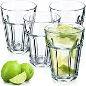 KADAX Komplet 4 visokih kozarcev za viski, prostornina 370 ml