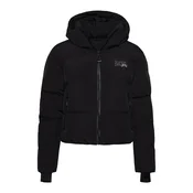 Superdry Zimska jakna temno siva/črna/bela