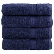 Vidaxl Premium brisače za roke SOLUND 4 kosi temno modre 50x100 cm 600 g/m2