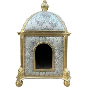 PompA¶A¶s by Casa Padrino Baroque Cat House Provence Silver/Gold - designed by Harald GlA¶A¶ckler