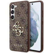 Guess GUHCS23FE4GMGBR Samsung Galaxy S23 FE hardcase 4G Big Metal Logo brown