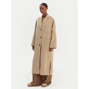 Weekend Max Mara Volneni plašč Galosce 2615011021 Bež Relaxed Fit