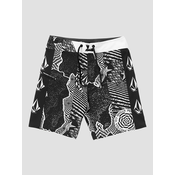 Volcom Lido Iconic Mod Boardshorts black white Gr. 24