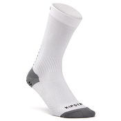 Čarape za nogomet Viralto srednje visoke protuklizne muške bijele