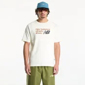 Majice New Balance Athletics Premium Relaxed Chest Logo T-Shirt Angora XXL