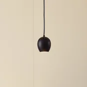 Lindby LED viseča svetilka Lumaro, črna, O6,2 cm, 48V, zatemnljiva - Dnevna soba/jedilnica - Sodobni - Plastika