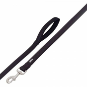 Nobby Najlonski mrežni povodec Preno 120cm x 20-25mm črn