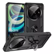 LENUO Ovitek Armor za Redmi A3 črn
