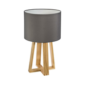 Stona lampa Molu 34.5cm E27 maks. 25W siva/boja drveta Atmosphera