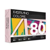 Papir barvni a4 fabriano colore pastelne barve 80gr FABRIANO - SV.ROZA