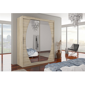 garderobna omara z drsnimi vrati Baltimore (180 cm)-Sonoma hrast