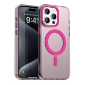 Hibridni ovitek Techsuit CandyCase MagSafe za iPhone 15 Pro Max - pink
