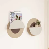 HANAH HOME Zidna polica Rio Cream