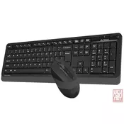 A4 Tech FG1010, FSTYLER Wireless Desktop set keyboard + mouse, US, grey