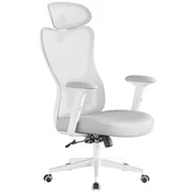 Songmics Pisarniški stol nastavljiva podpora 70x70x113-130 cm siva