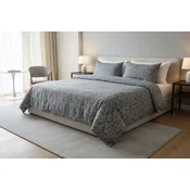 Tekstilshop Pamucna posteljina Graphite Leaf, 160x200 cm, Siva