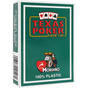 Plasticne poker karte Texas Poker - tamnozelena leda
