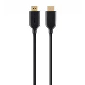Belkin HDMI HighSpeed 3D kabel z ethernetom,4K, pozlačen - 1 m