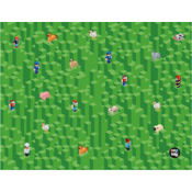 Playworld: podloga za slikanje, motiv Minecraft - 65 x 50 cm