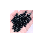 4 mm plasticna perla crna