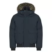 Superdry EVEREST FAUX FUR BOMBER JACKET Modra